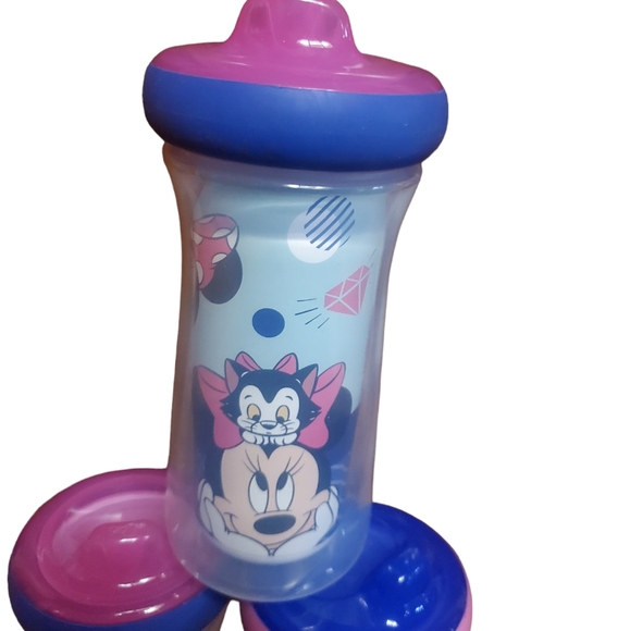 TOMY  FIRST YEARS DISNEY MINNIE MOUSE SIPPY CUPS, SET OF 3 - Picture 2 of 6